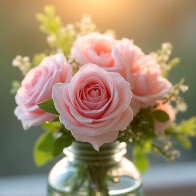 Petite pastel roses