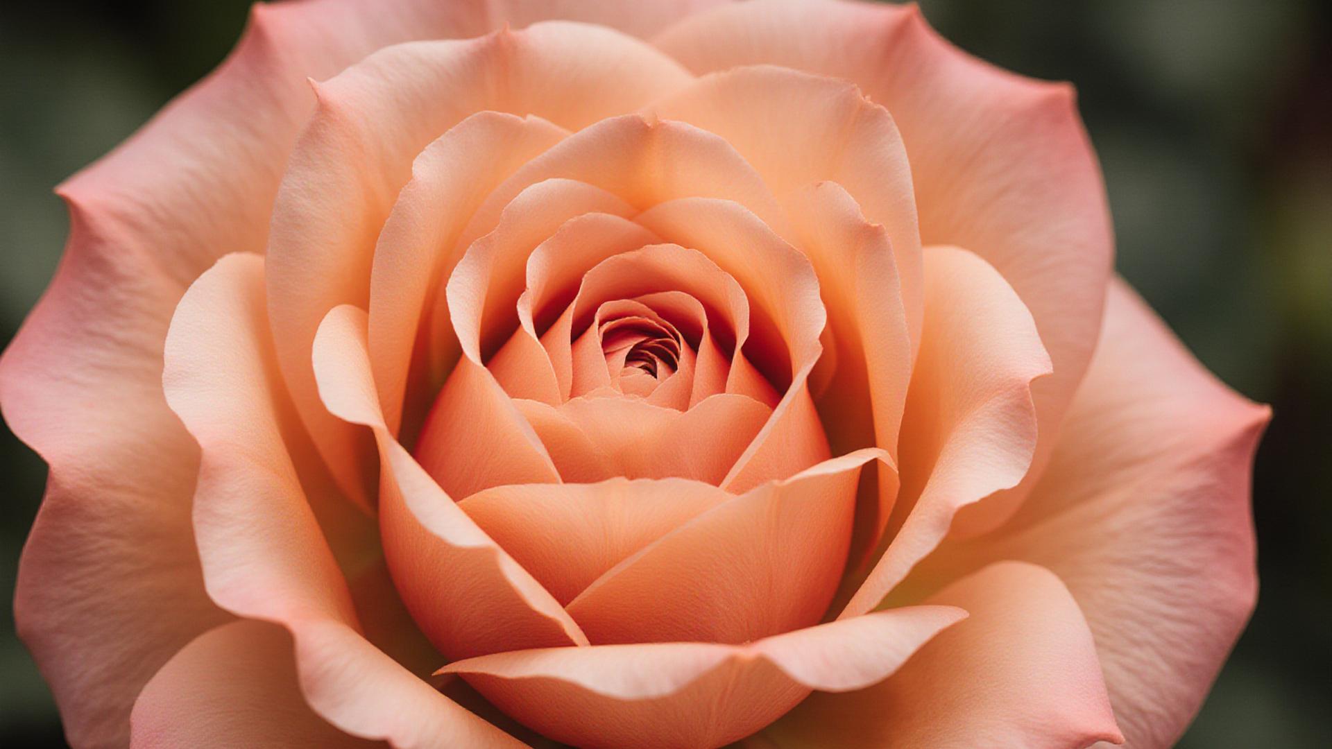 Macro shot of garden rose petals