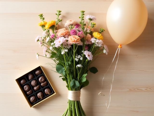 The Birthday Bundle: Flowers, balloons, and luxury chocolates